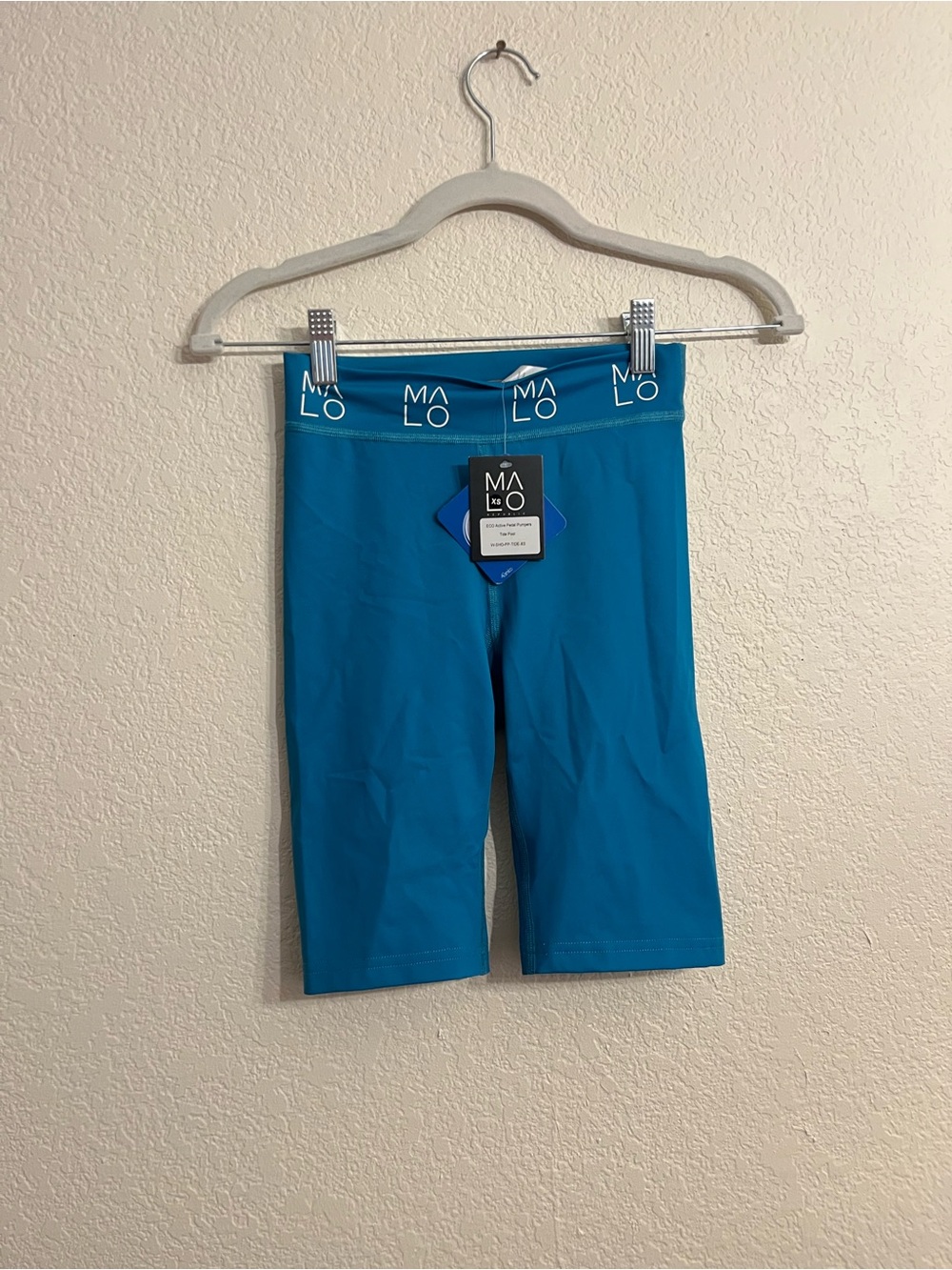 Malo Women's Athletic Bike Shorts in Teal Blue